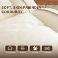thumbnail image 5 of Jopath Foldable Lazy Sofa Bed with 2 Soft Pillows,Human Dog Bed with 5 Adjustable Position for Bedroom Living Room Reading Corner(Off White), 5 of 9