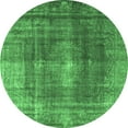 thumbnail image 1 of Ahgly Company Indoor Round Persian Emerald Green Bohemian Area Rugs, 4' Round, 1 of 4