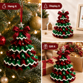 thumbnail image 2 of DIY Crochet Christmas Tree Kit – Handmade Holiday Decoration Set, Christmas Tree Crochet Kit, is A Christmas Gift for Handicraft Enthusiasts, 2 of 8