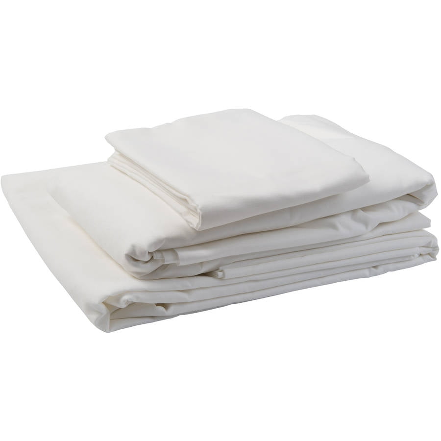 DMI Hospital Bed Sheet Set with Fitted Sheet, Top Sheet and Pillow Case