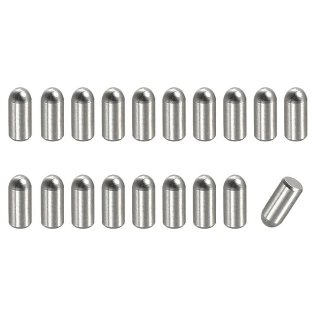 Unique Bargains 2x6mm Épingles à Goujon, Lot de 50 Têtes Rondes Épingles à Goujon Plates