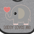 thumbnail image 4 of Inktastic Daddy Loves Me Boys or Girls Baby Bib, 4 of 4