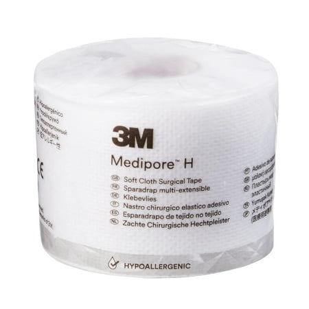 ™ Medipore™ H Soft Cloth Tape 2862, 2 inch x 10 yard (5cm x 9, 1m) | Model 2862. Case pack: 12 Rolls/Case. Medical tape for professional healthcare use.