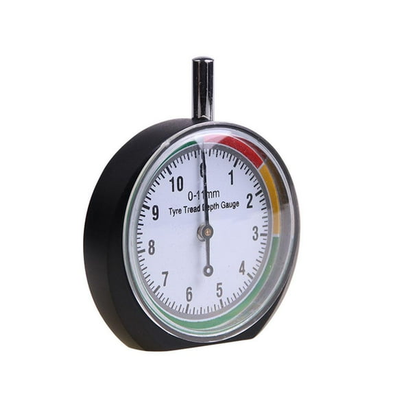 KRONDO Tire Tread Depth Gauge, 0-11mm Tire Condition Monitor Display Accessories, Stainless Steel Tire Measure Device Tire Measure Tool, for Motorcycle, car,Truck and Bus