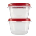 thumbnail image 2 of Rubbermaid Easy Find Lids Food Storage Containers, 2 Cup, Racer Red, 4-Piece Set, 2 of 4