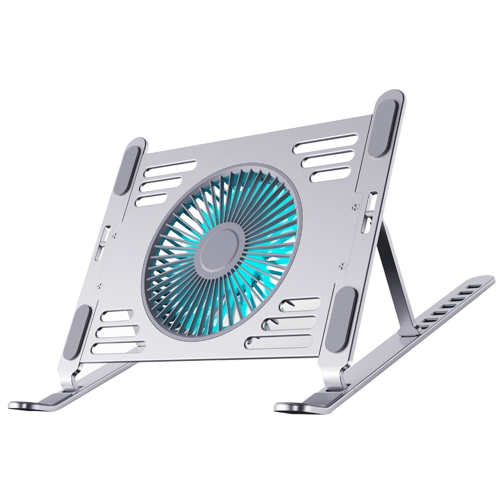 Ergonomic Laptop Coolers Pad Laptop Stand Cooling Pad With Aluminum Surfaces, Quiet Operation, MultiAngle Laptop Stand