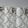 thumbnail image 3 of Exclusive Home Curtains 2 Pack Helena Printed Sheer Grommet Top Curtain Panels, Natural, 54x84, 3 of 6