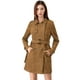 thumbnail image 3 of Chaqueta de gabardina Allegra K de gamuza Sintética con Doble Botonadura y Solapa con Muesca para Mujer Marrón S, 3 of 6