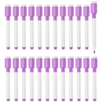 Whiteboard Pen, 0.5-1mm Fine Tip Dry Erase Purple White Board Markers, 24 Pcs