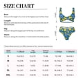 thumbnail image 2 of Kdxio Rubber Duck Print Women's 2 Piece High Waisted Wrap Spaghetti Strap Summer Swimsuit Bikini Set-X-Large, 2 of 5