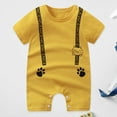 thumbnail image 2 of UngA Baby Boy Summer Outfit Toddler Baby Boy Summer Clothes Graohic T-Shirt Casual Shorts Sets Truck Dinosaur Pattern Outfits Clothes for Kids(Yellow,6-12 Months), 2 of 4