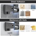 thumbnail image 4 of Toothbrush Holder for Bathroom Cups Toothbrush Holder Wall Mounted with Toothpaste Dispenser Large Capacity Tray Cosmetic Drawer Bathroom Storage & Bathroom Organizer, 4 of 9