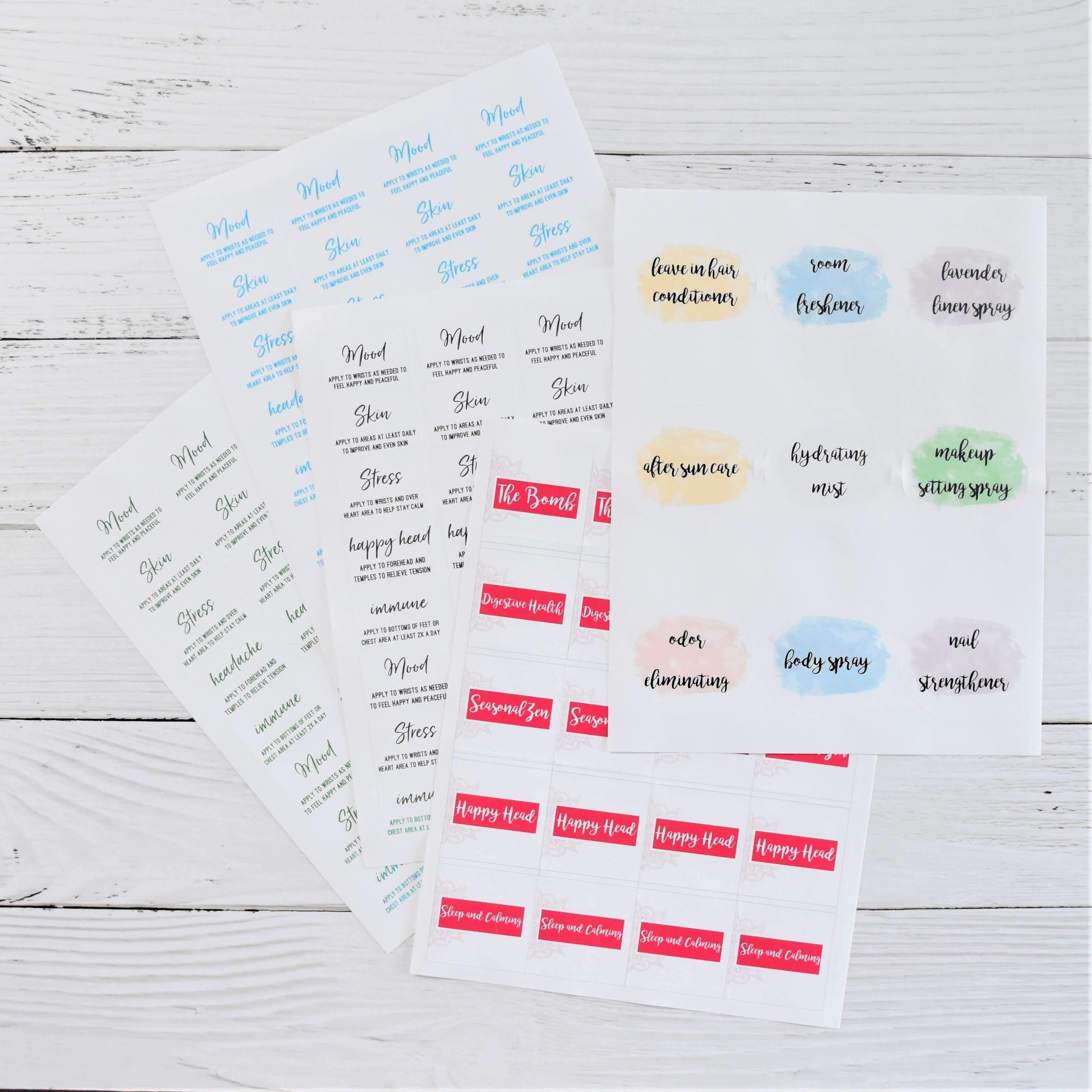 Doterra make and take labels