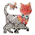 thumbnail image 4 of Eangee Home Design Cat Wall Decor Black And Red, Capiz and Metal, Indoor / Outdoor Safe, 12x1x13 Inches, 4 of 5