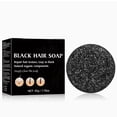 thumbnail image 2 of Black Hair Soap, 50g/1.76oz Natural Organic Shampoo Bar Gently Cleanses Scalp, Nourishes Hair and Improves Dry Rough Strands, 2 of 8