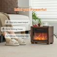 thumbnail image 6 of Canddidliike Mini Wooden Space Tabletop Fireplace with Realistic Flame Effect, Electric Fireplace Insert, Recessed & Freestanding, 6 of 7