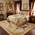 thumbnail image 2 of 9x12 Sun and Moon Celestial Cottagecore Area Rug, Vintage Boho Washable Low Pile Non-Slip Tapestry Rug for Living Room Bedroom, Yellow, 2 of 5