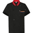 thumbnail image 4 of Ropa de trabajo de chef de manga corta de verano para pastelería fina, tienda de fideos, ropa de chef para hombres y mujeres, ropa de trabajo de cocina de manga larga transpirable, 4 of 5