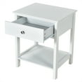 thumbnail image 5 of Costway Nightstand with Drawer Storage Shelf Wooden Bedside Sofa Side Table White, 5 of 9