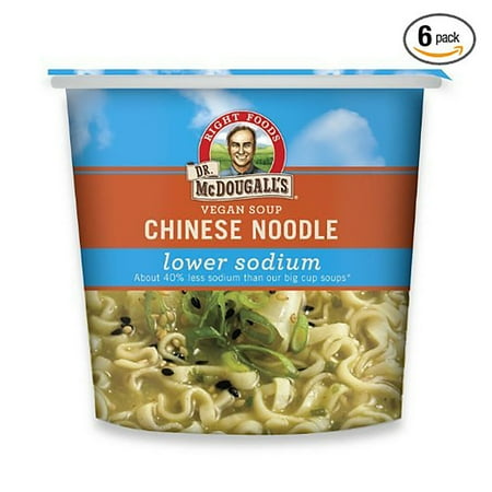 Dr. Mcdougall's Chinese Noodle Lower Sodium Soup Cup - Case Of 6 - 1.4 Oz.
