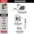 thumbnail image 4 of Delta Windemere MonitorÂ® 14 Series Tub & Shower Trim in Chrome BT14496, 4 of 4