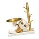 thumbnail image 2 of Estatua de animal con bandeja de almacenamiento, llavero, figurita, regalo, organizador de escritorio, artículos diversos Gato, 2 of 9