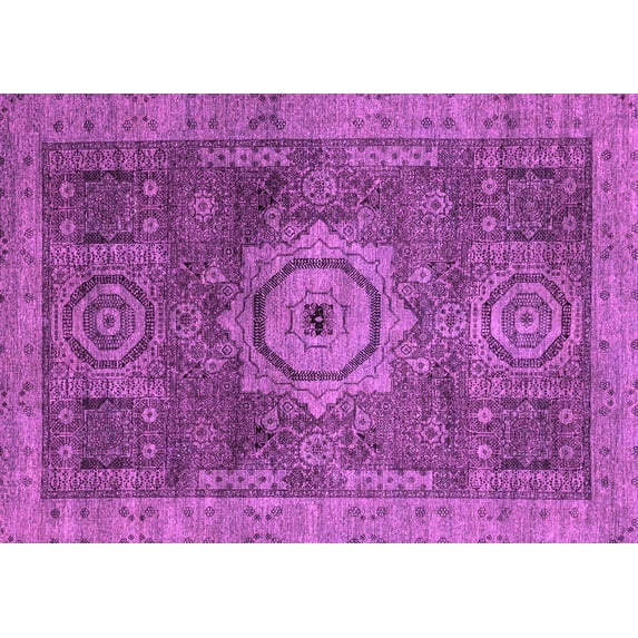 Ahgly Company Indoor Rectangle Abstract Pink Modern Area Rugs, 8' x 10'