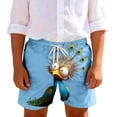 thumbnail image 2 of Pantalones cortos de playa para niños y niñas, de color liso, con estampado bonito, transpirables y con bolsillos, para verano, 2 of 9
