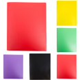 thumbnail image 3 of Two-Pocket Folder, Letter Size, 5 Pack, Colored File Folders, Filing Folders, File Folder A4 Plastic Folder with Metal Staple Tongue, Sturdy Plastic File Folder for School and Office, 3 of 8