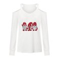 thumbnail image 4 of Pntutb Moda Mujer Cuello en V Camiseta de manga larga Otoño Navidad Impresión Hombro frío Blusa suelta tops Pntutb Pntutb-5088, 4 of 4