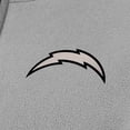 thumbnail image 2 of Women's Antigua Gray Los Angeles Chargers  Brushed Carbon Figure Half-Zip Pullover Sweatshirt, 2 of 2