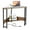 Brown, variant on Demi Bonn Triangle Computer Corner Desk with Charging Station, Small Home Office Desk Study Writing Table, Black