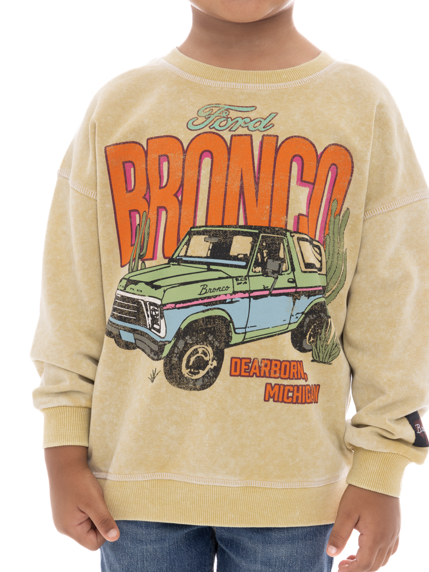 Ford Bronco Toddler Boy Graphic Crewneck Sweatshirt, Sizes 12 Months- 5T