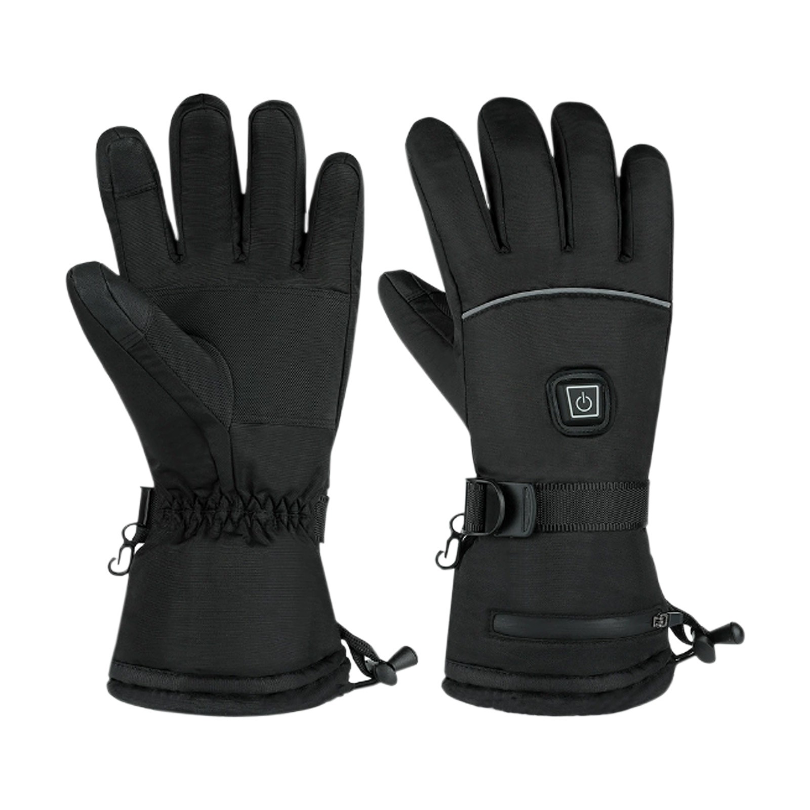 Kumdkd Electric Heating Gloves for Men and Women, Rechargeable Battery Powered Winter Gloves with Touchscreen, Waterproof Windproof Thermal Gloves for Skiing, Cycling, Outdoor Sports