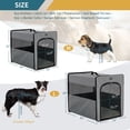 thumbnail image 2 of PETSFIT Soft Sided Dog Crate, Chewproof Design Breathable & Collapsible Dog Kennel, Indoor and Outdoor Use with Thicken Mat Grey, 2 of 8