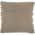 thumbnail image 2 of Nourison Life Styles Woven Stripes Silver Grey Decorative Throw Pillow , 17"X17", 2 of 5