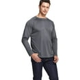 thumbnail image 7 of ATHLIO Men's Rashguard 2-Pack Long Sleeve UPF 50+ Sun Shirts White/Navy Large, 7 of 7