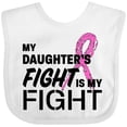 thumbnail image 3 of Inktastic My Daughters Fight is my Fight- breast cancer awareness Boys or Girls Baby Bib, 3 of 4