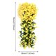 thumbnail image 2 of Flor violeta artificial reutilizable para colgar en la pared, decoración de ramo violeta (amarillo), 2 of 8