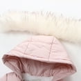 thumbnail image 4 of GYRATEDREAM Baby Winter Snowsuit Warm Hooded Puffy Coat Jacket Footed Romper Infant Jumpsuit with Gloves for Boy Girl 6-24M, 4 of 13