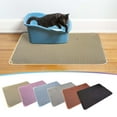 thumbnail image 4 of Cat Litter Mat, 30*45cm Double Layer Cat Litter Box Mat, EVA Non-Slip, Waterproof Urine Proof Cat Litter Catcher Mat, Easy Clean Scatter Control (11.8x18 Inch, Brown), 4 of 10