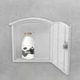 thumbnail image 3 of OUNONA 1Pack Hanging Mailbox Lockable Plastic White for Garden Use, 3 of 8