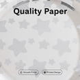 thumbnail image 3 of Gold & Silver Star-Patterned Paper Plates — 7-Inch, Pack of 50 — "Twinkle, Twinkle Little Star" Themed Disposable Plates, Ideal for Weddings, Birthdays, Bridal Showers, Thanksgiving, Easter, Christma, 3 of 6