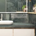thumbnail image 3 of Estante de baño para inodoro, estante de almacenamiento para baño, sin clavos, de acero inoxidable, para artículos de uso diario, cosméticos, cesta de pared con gancho, 3 of 6