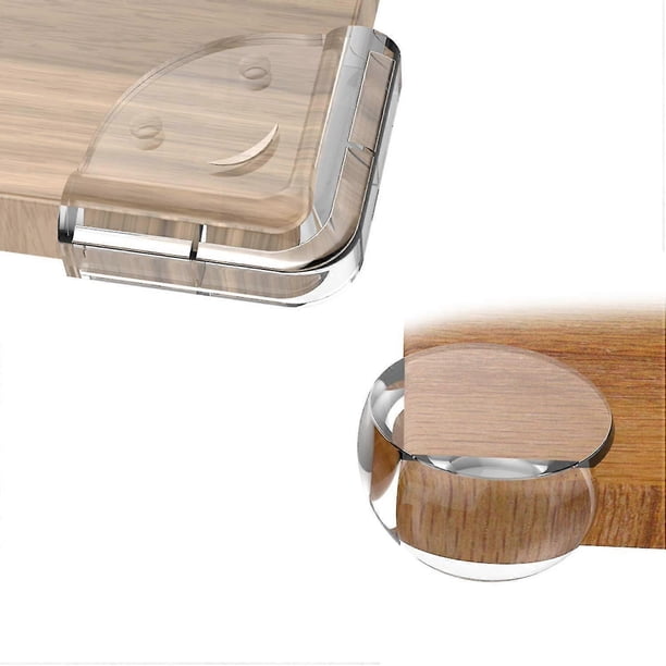 Protectores de esquinas de seguridad (12 unidades), transparentes, para muebles, mesas, niños y bebés.