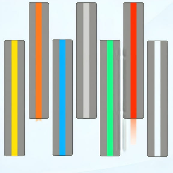 CCOCC 8 Pack Dyslexia Guided Reading Strips,Colored Reading Overlays,ADHD Highlighter Strips