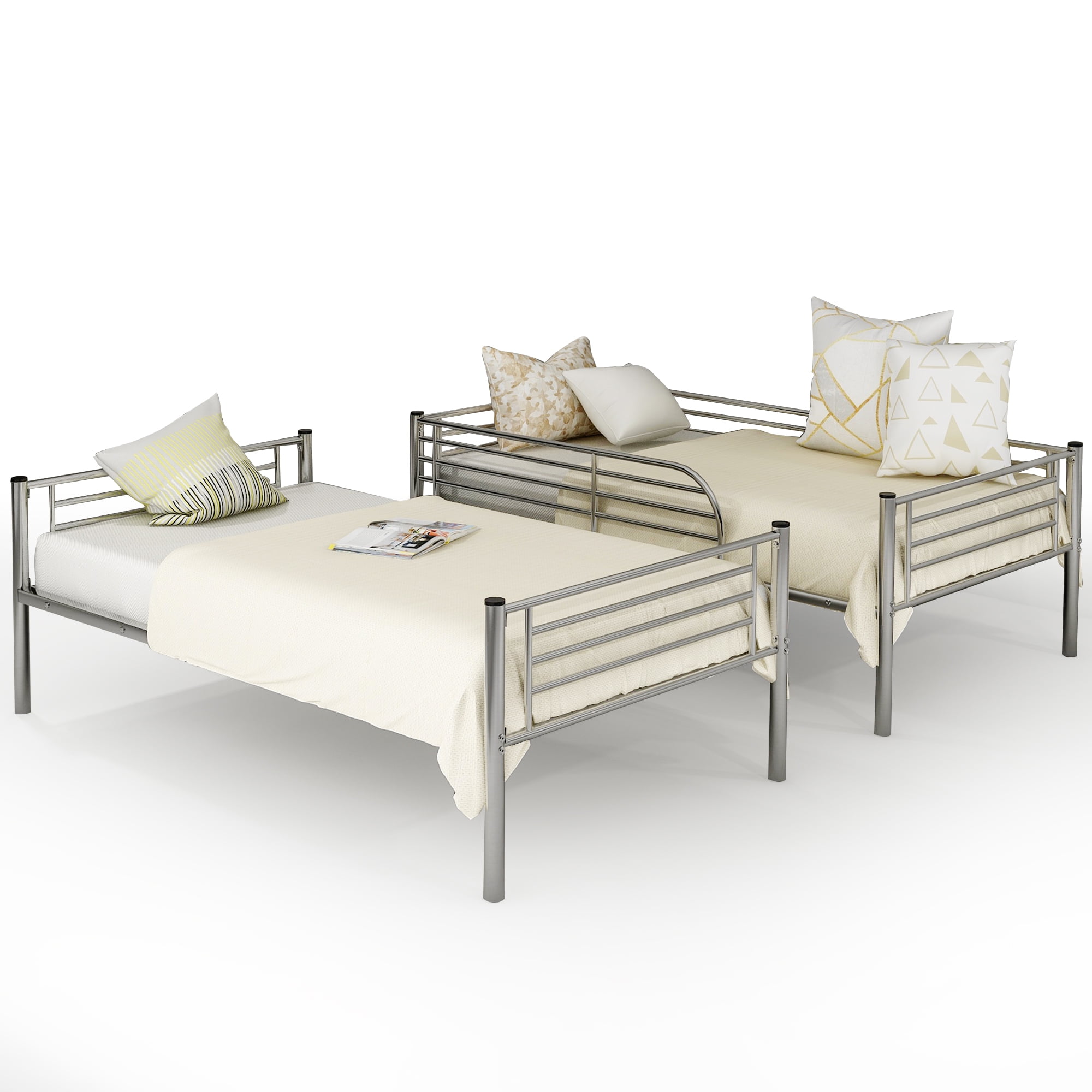 Merax Twin Over Metal Bunk Bed Multiple Colors Com
