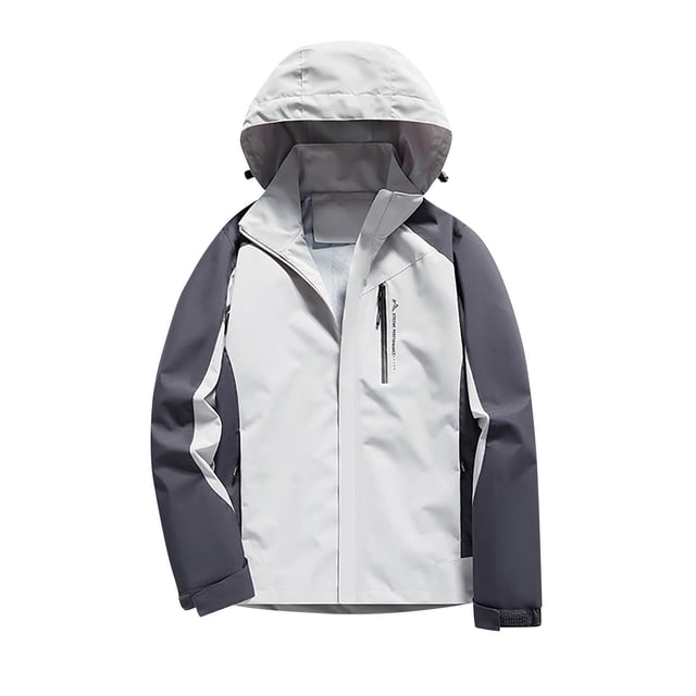 DecSea Veste Légère Coquille Souple pour Hommes Doublée en Polaire à Capuche Résistante à l'Eau Coupe-Vent pour Randonnée d'Hiver
