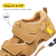 thumbnail image 4 of Apakowa Toddler Sandals for Boys – Close Toe Kids Sandals with Hook & Loop Ages 9 Months – 5 Years, 4 of 7