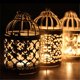 thumbnail image 4 of Candelabro Birdcage | Candelabro de metal con patrón hueco | Aleación negra | Diseño europeo de hierro | Elegante centro de mesa decorativo | Base estable robusta de 14x8cm | 1 Pieza, 4 of 7